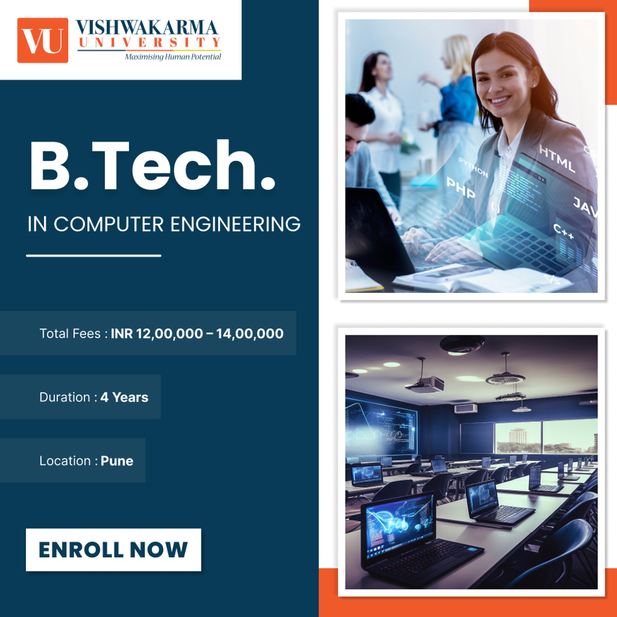 B.Tech in Computer Engineering at Vishwakarma University, Pune