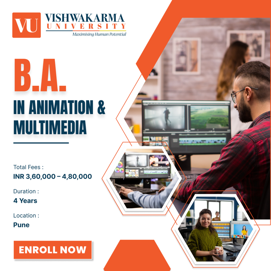 BA in Animation & Multimedia at Vishwakarma University, Pune
