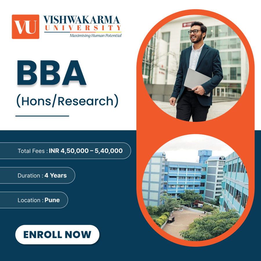 BBA (Hons/Research) at Vishwakarma University, Pune