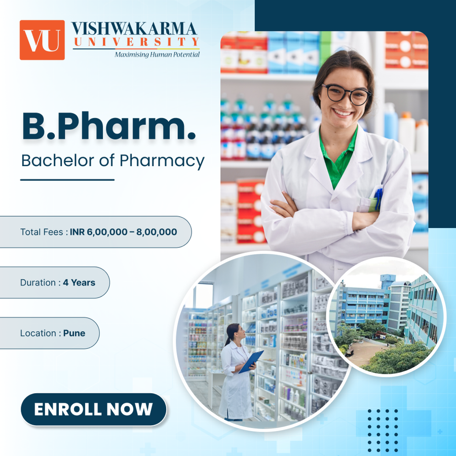 B.Pharm at Vishwakarma University, Pune