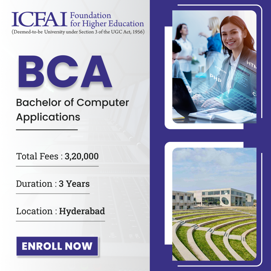 BCA at ICFAI Foundation for Higher Education, Hyderabad