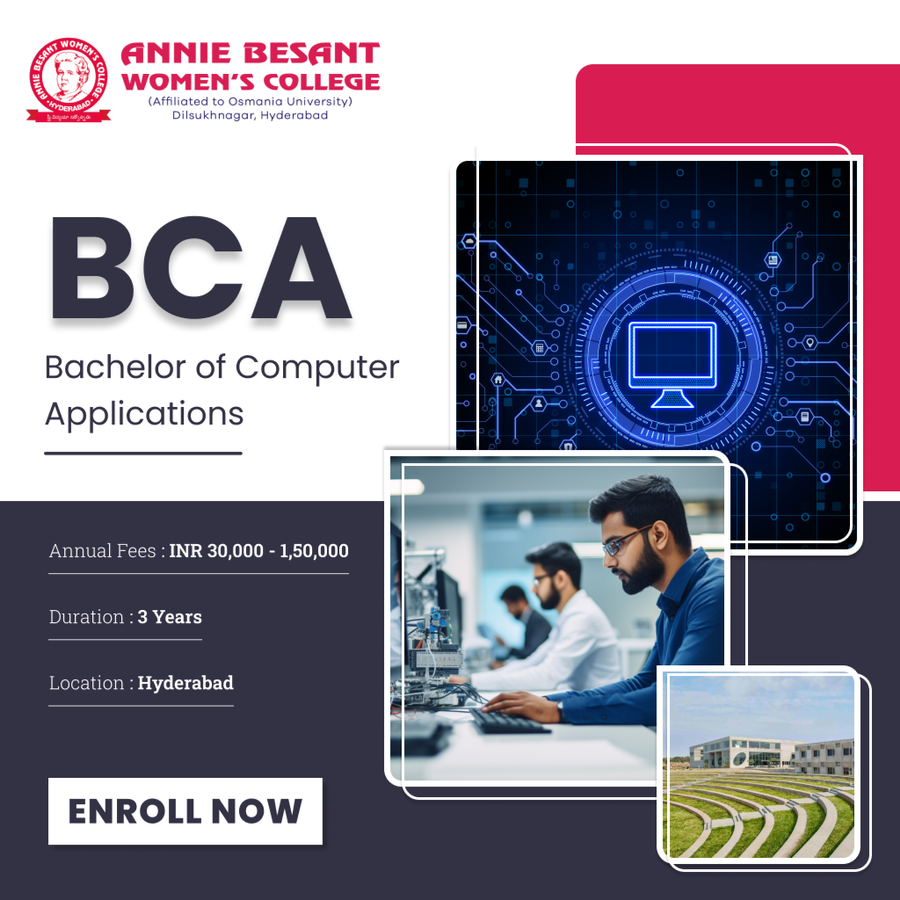 BCA at Annie Besant Women's College, Hyderabad