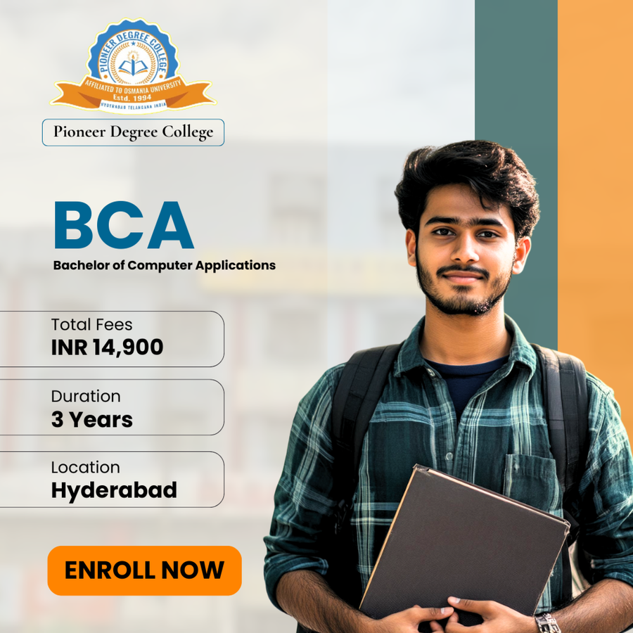 BCA at Pioneer Degree College, Hyderabad