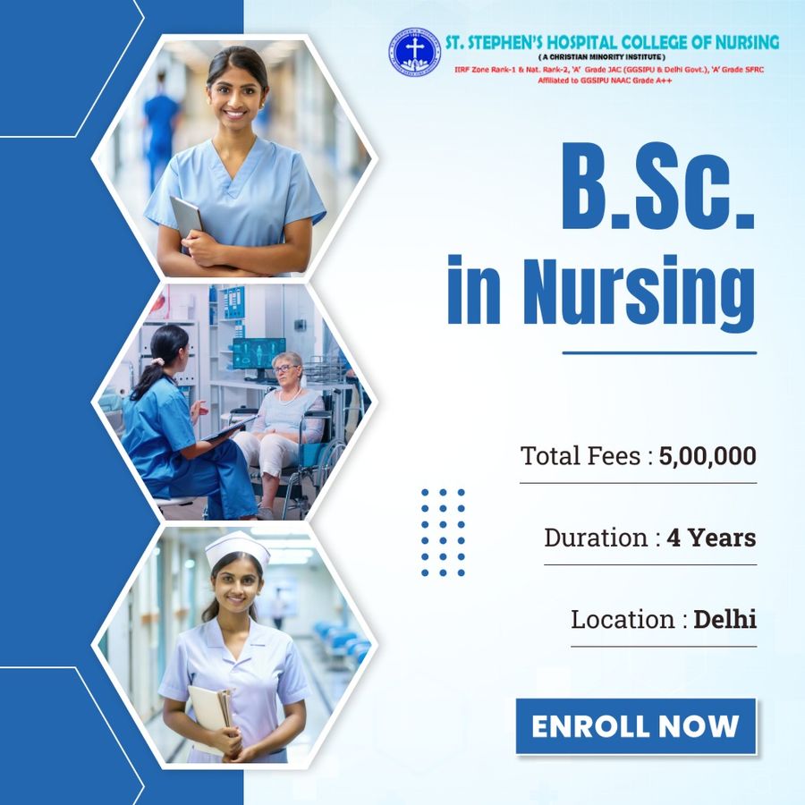 B.Sc. in Nursing at St. Stephen's Hospital College of Nursing, Delhi/NCR