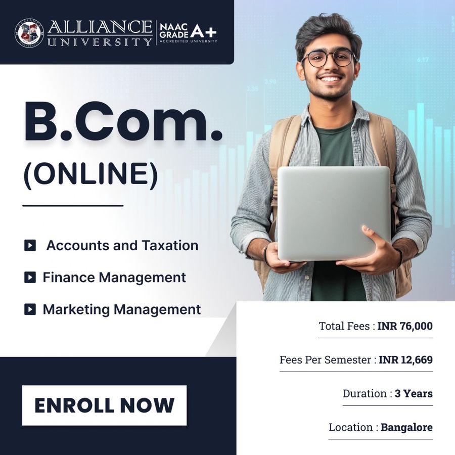 B.Com (Online) at Alliance University, Bengaluru/Bangalore