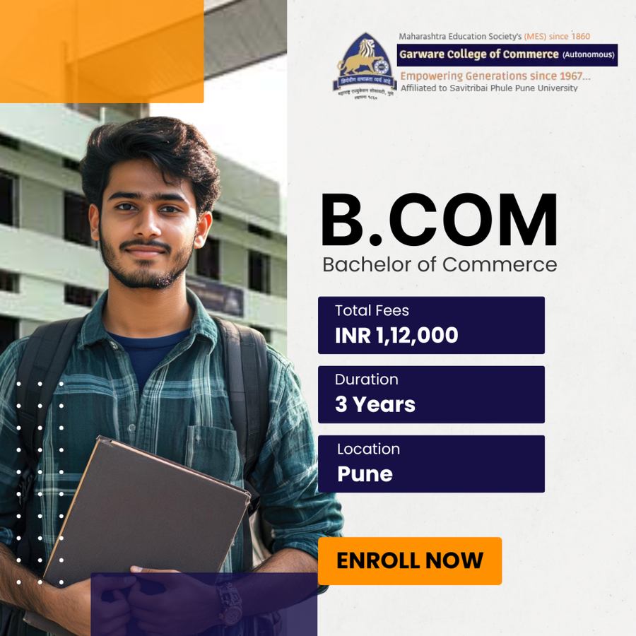B.Com at Maharashtra Education Society’s Garware College of Commerce, Pune