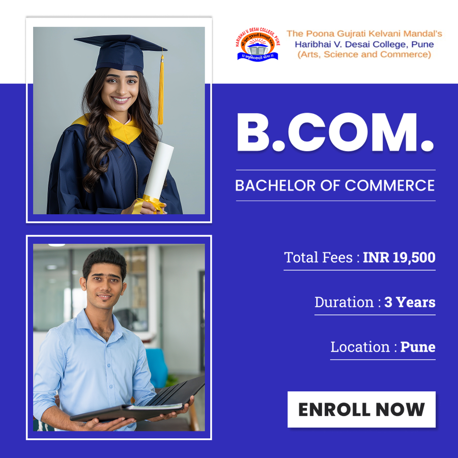 B.Com at Haribhai V. Desai College, Pune