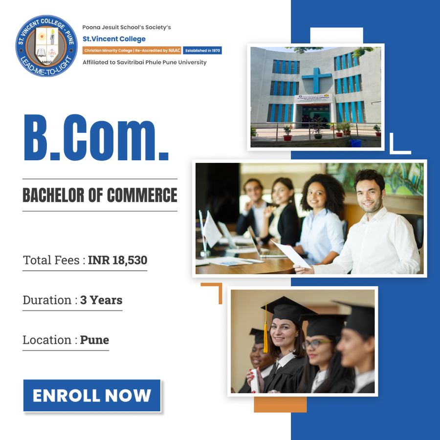 B.Com at St. Vincent College, Pune