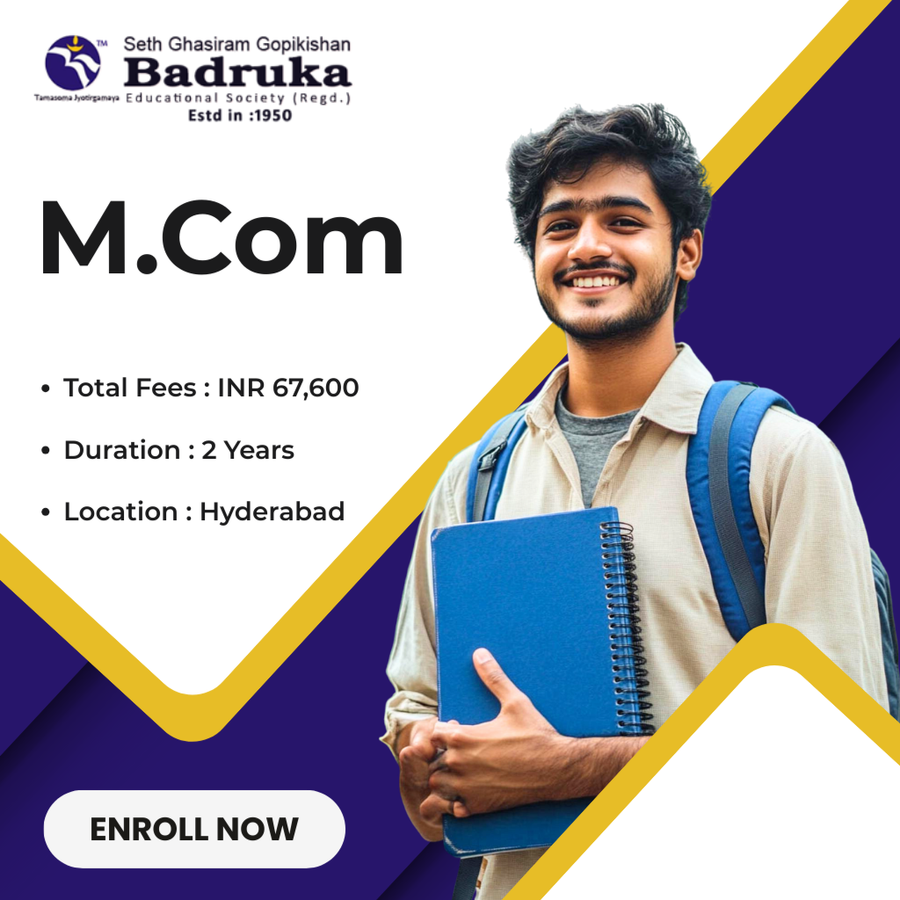 M.Com at Badruka College Of Commerce and Arts, Hyderabad