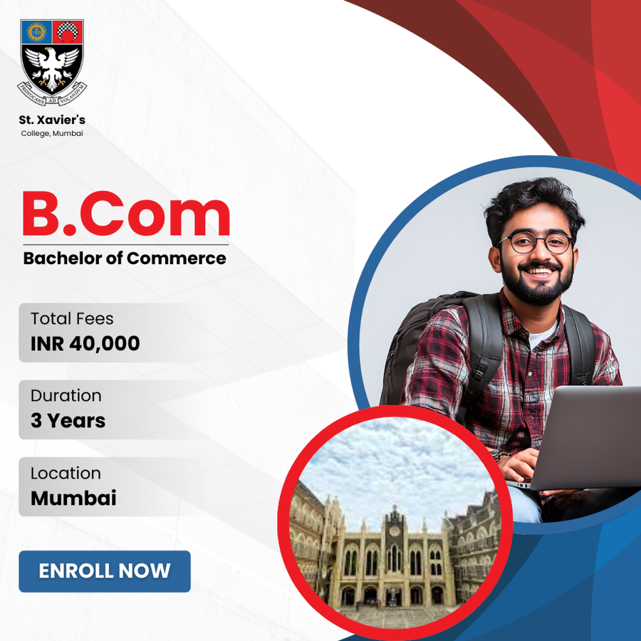 B.Com at St. Xavier's College, Mumbai, Mumbai (All Areas)