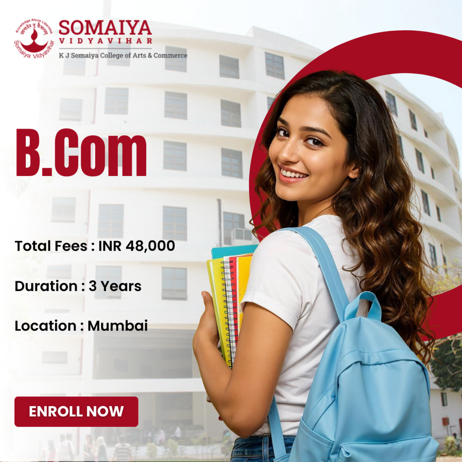 B.Com at K.J. Somaiya College of Arts & Commerce (Autonomous), Mumbai (All Areas)