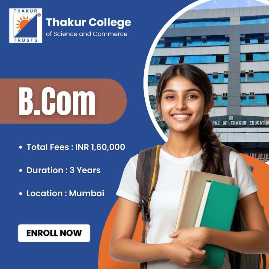 B.Com at Thakur College of Science and Commerce, Mumbai (All Areas)