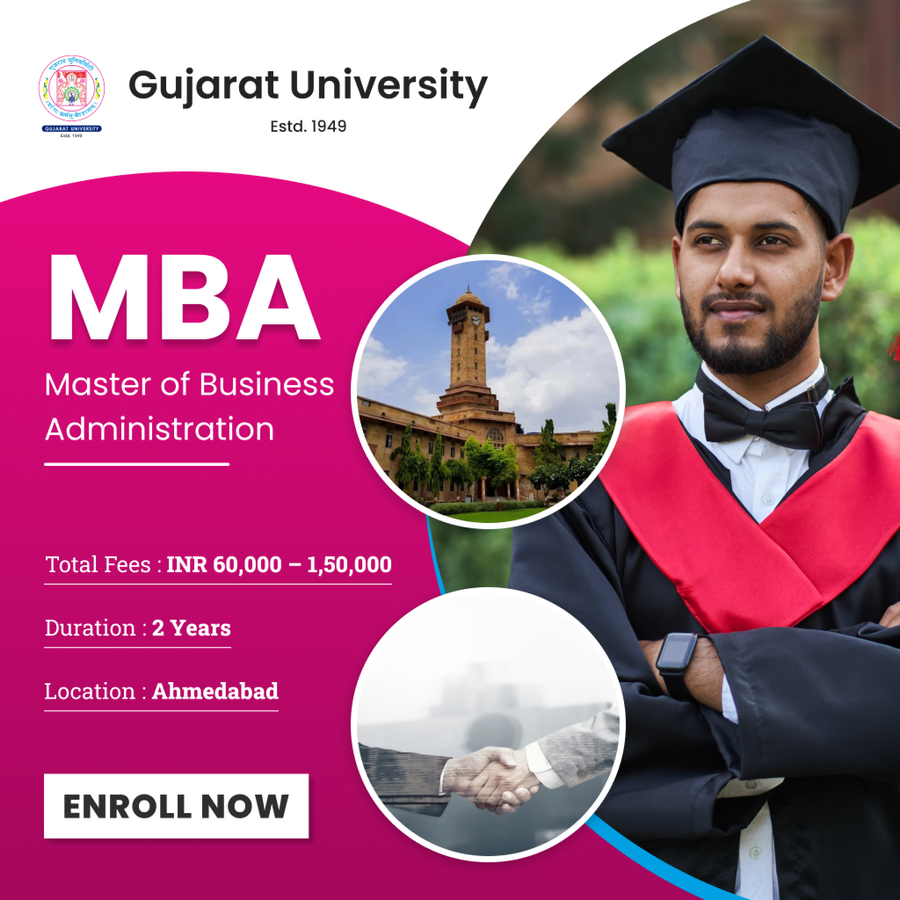 Master of Business Administration (MBA) at Gujarat University, Ahmedabad