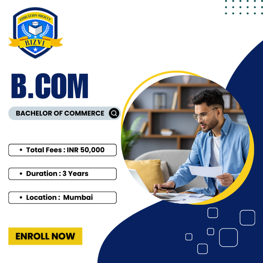 B.Com at Rizvi College of Arts, Science & Commerce, Mumbai (All Areas)
