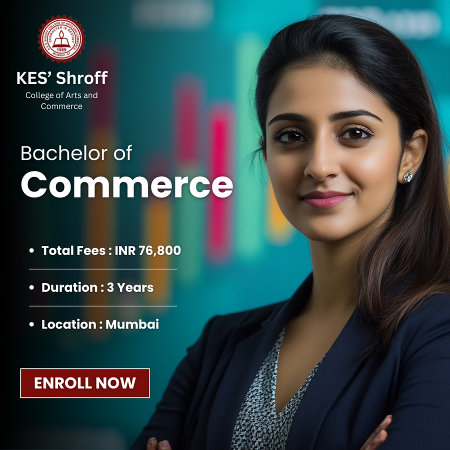 B.Com at KES’ Shroff College of Arts and Commerce, Mumbai (All Areas)