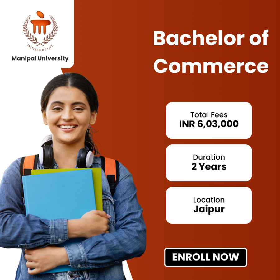Bachelor of Commerce (B.Com) at Manipal University, Jaipur