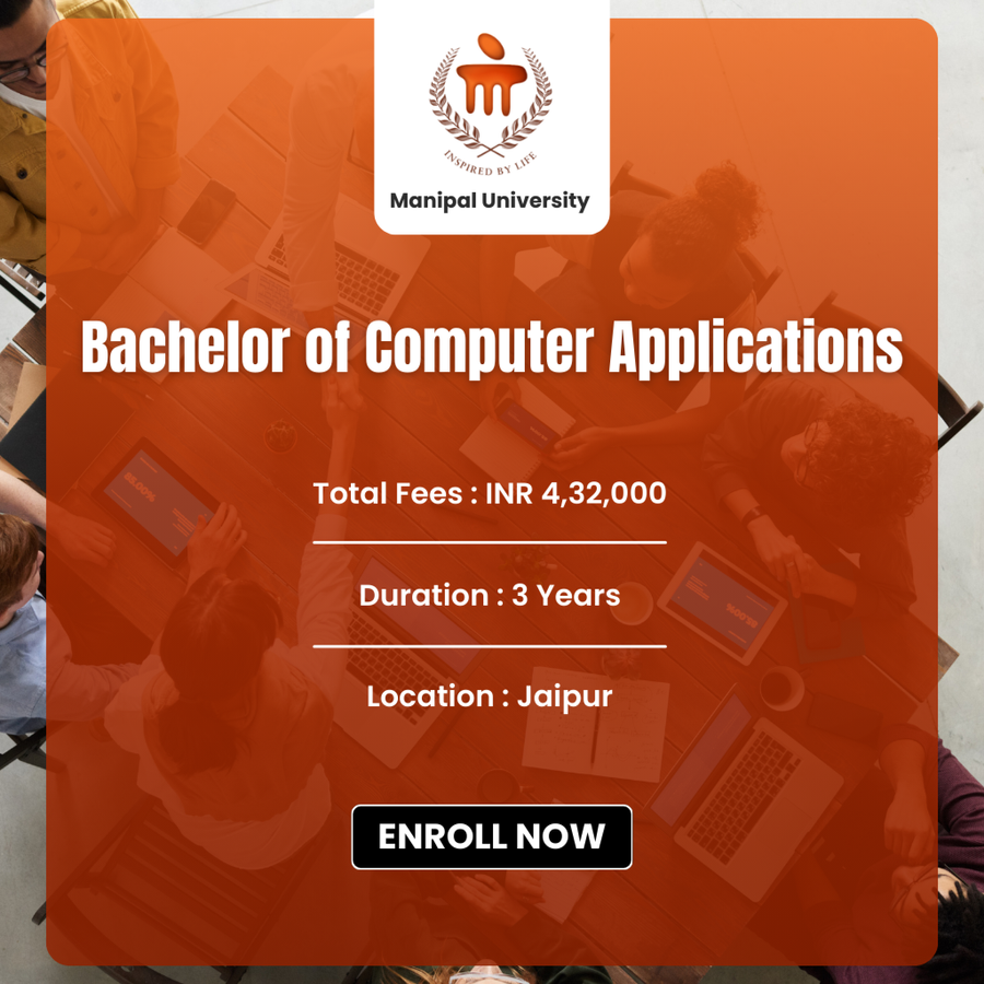 Bachelor of Computer Applications (BCA) at Manipal University, Jaipur