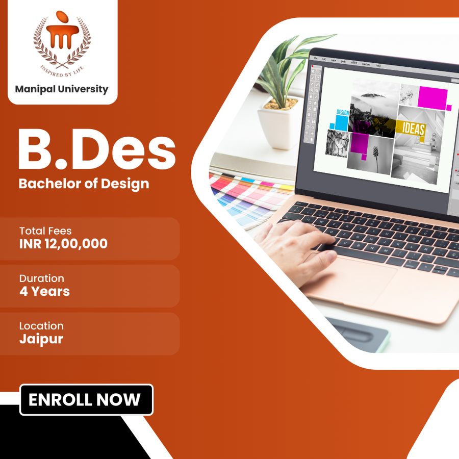 Bachelor of Design (B.Des) at Manipal University, Jaipur