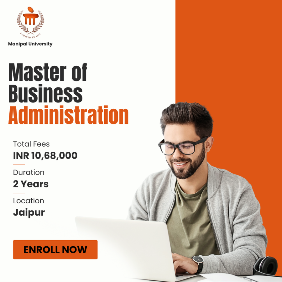 Master of Business Administration (MBA) at Manipal University, Jaipur