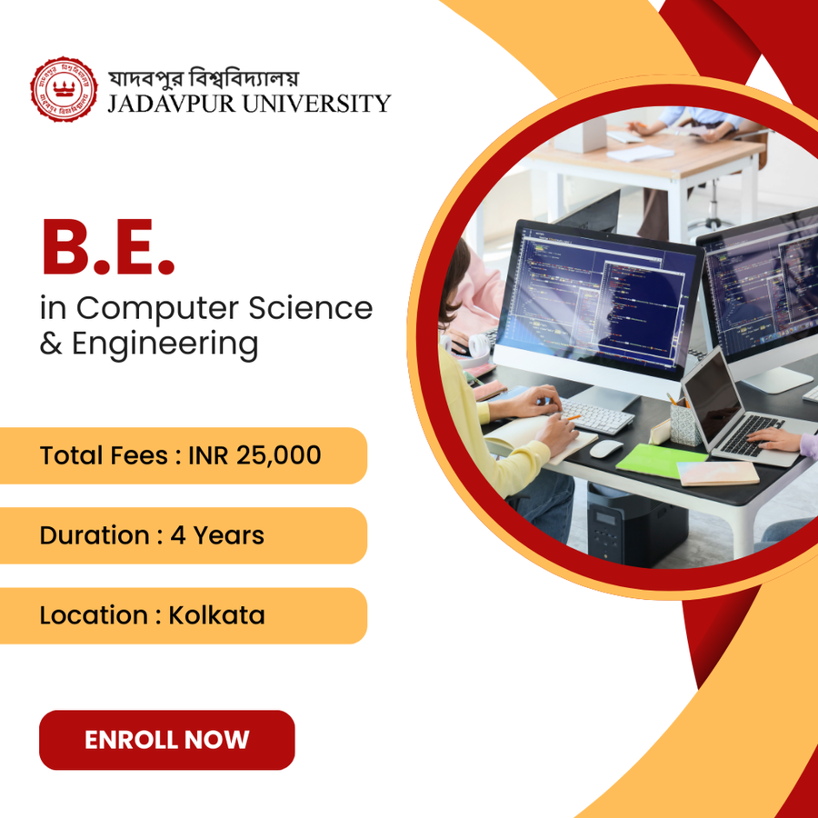 B.E. in Computer Science & Engineering at Jadavpur University, Kolkata