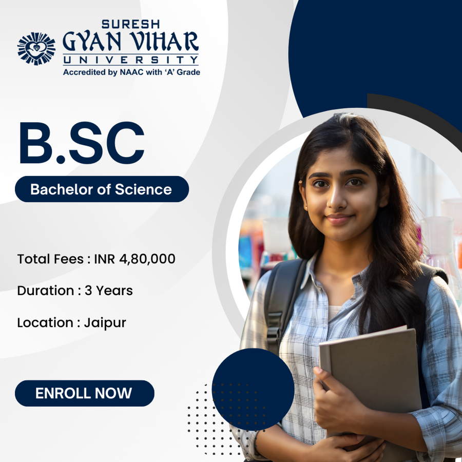 Bachelor of Science (B.Sc) at Suresh Gyan Vihar University, Jaipur