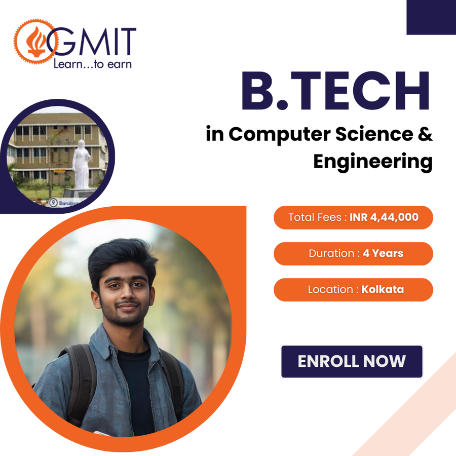 B.Tech in Computer Science & Engineering at Gargi Memorial Institute of Technology, Kolkata