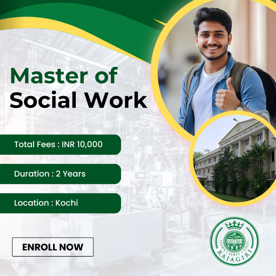 Master of Social Work (MSW) at Rajagiri College of Social Sciences, Ernakulam / Kochi / Cochin