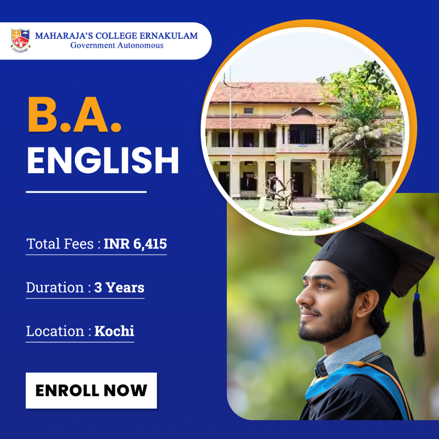 Bachelor of Arts (B.A.) English at Maharaja's College, Ernakulam / Kochi / Cochin