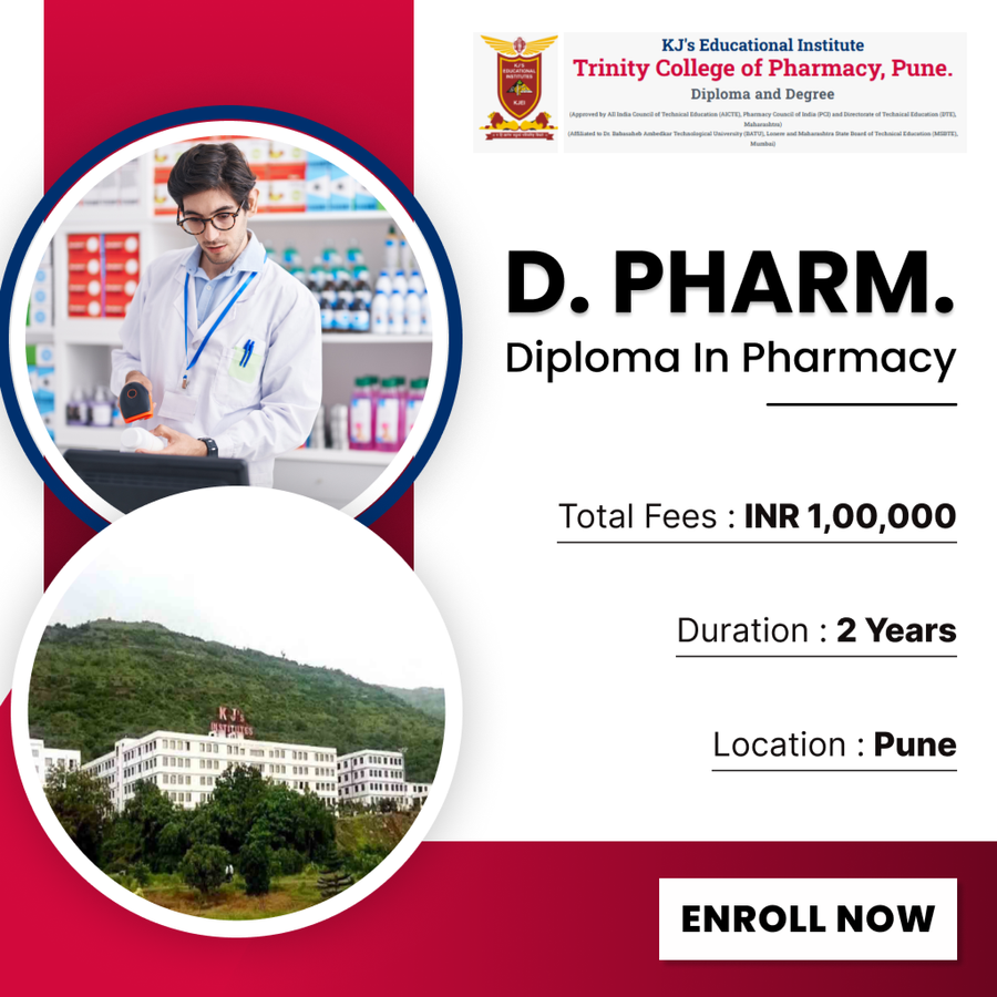 D. Pharm. at Trinity College of Pharmacy, Pune