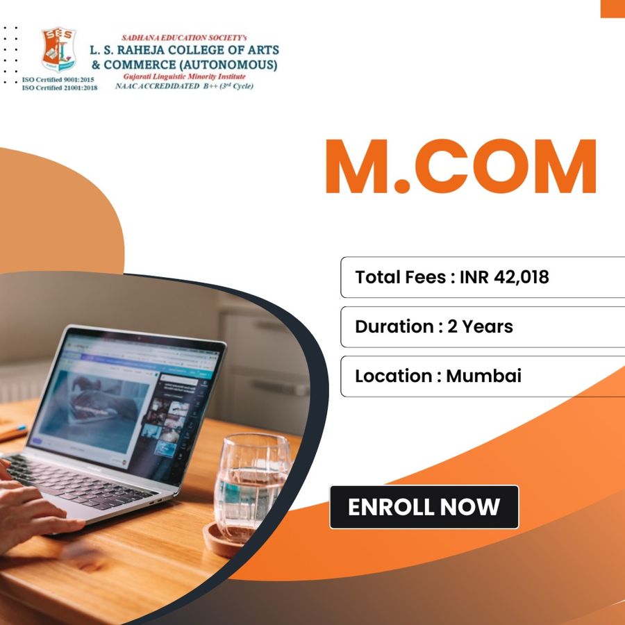 M.Com at L. S. Raheja College of Arts & Commerce, Mumbai (All Areas)