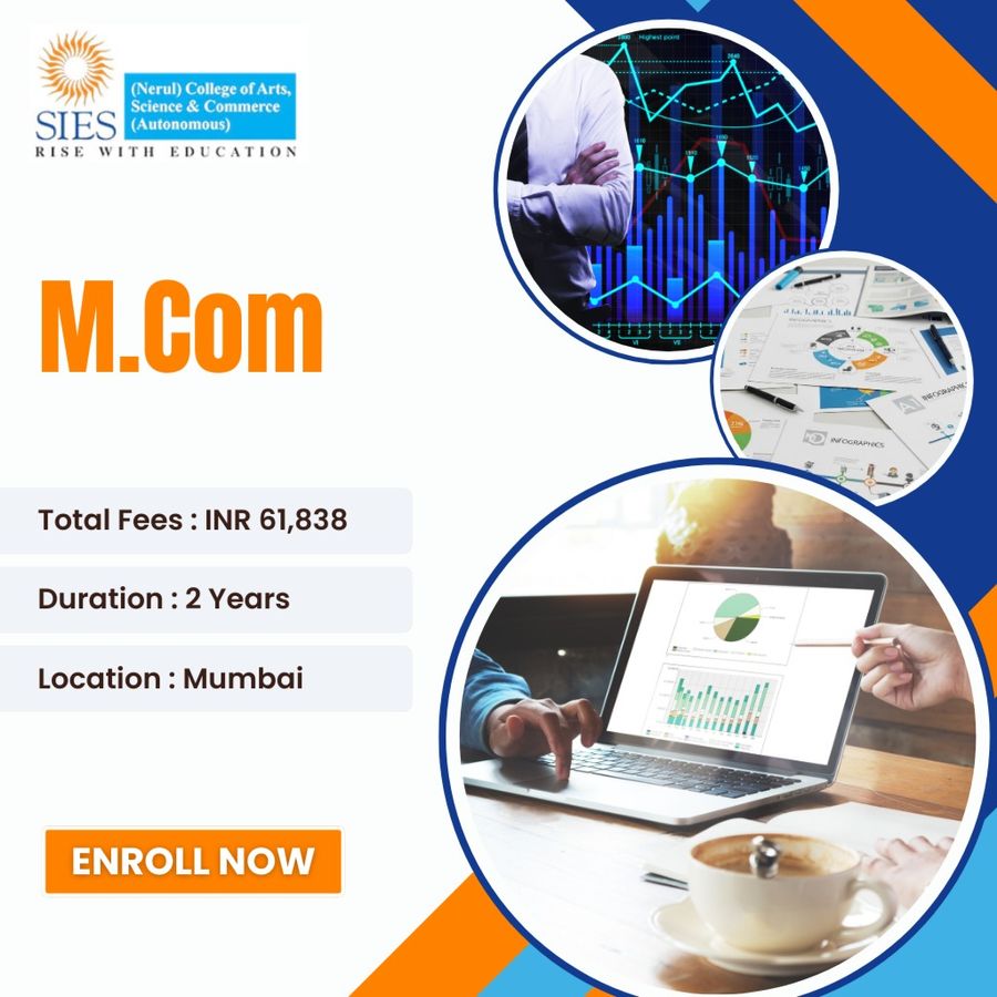 M.Com at SIES (Nerul) College of Arts, Science and Commerce (Autonomous), Mumbai (All Areas)