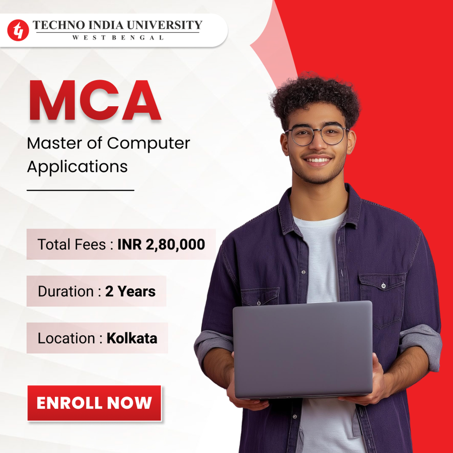 Master of Computer Applications (MCA) at Techno India University, Kolkata