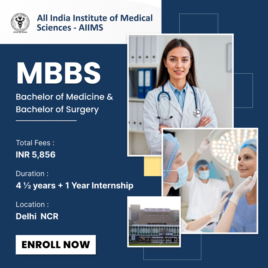 MBBS at All India Institute Of Medical Sciences, New Delhi, Delhi/NCR