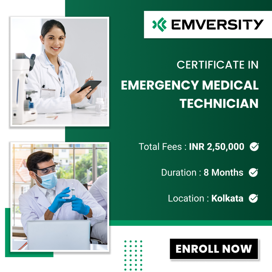 Certificate in Emergency Medical Technician at Emversity School of Health Sciences, Kolkata