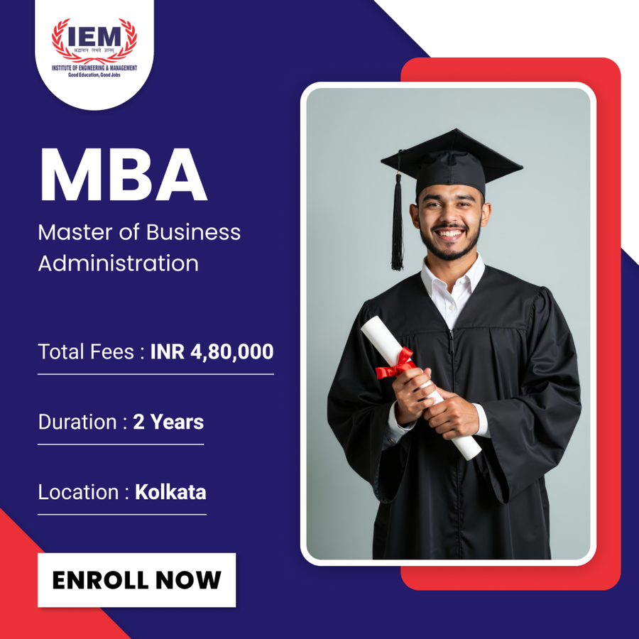 Master of Business Administration (MBA) at Institute of Engineering and Management (IEM), Kolkata