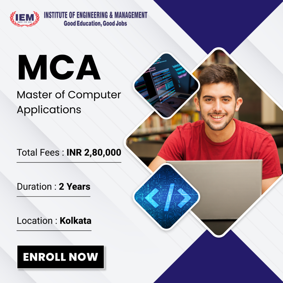 Master of Computer Applications (MCA) at Institute of Engineering and Management (IEM), Kolkata