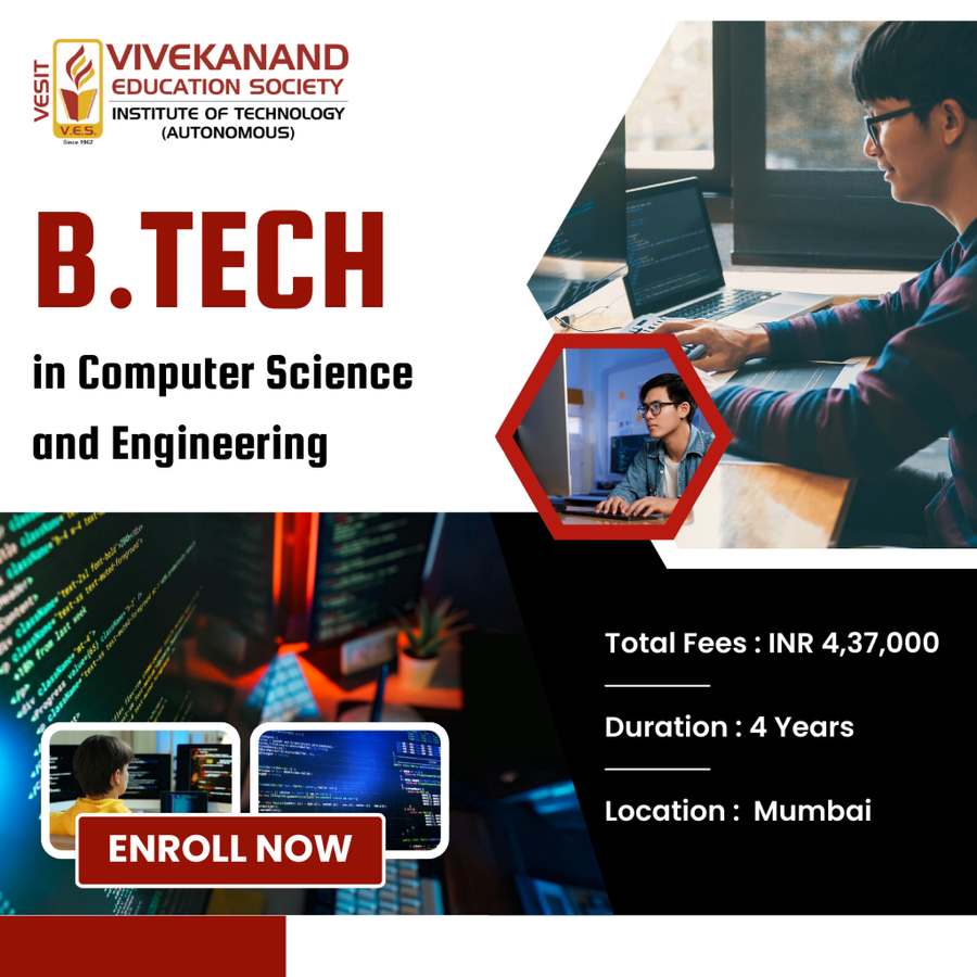 B.Tech. in Computer Science and Engineering at Vivekanand Education Society’s Institute of Technology, Mumbai (All Areas)