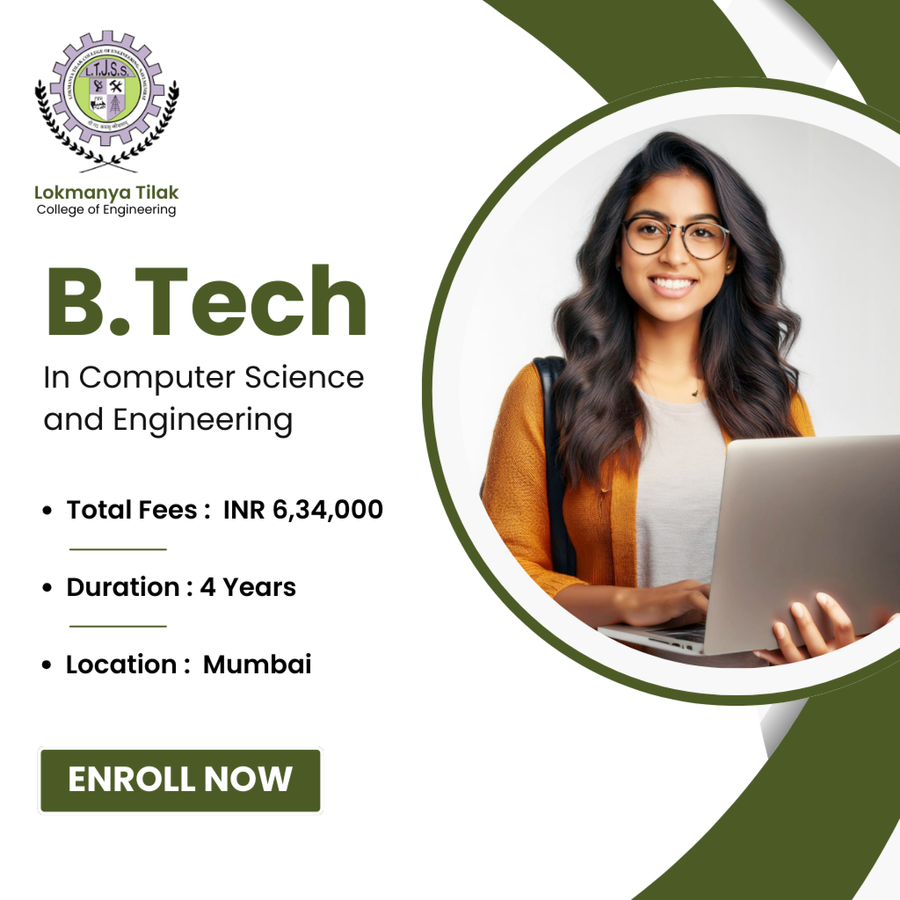 B.Tech. in Computer Science and Engineering at Lokmanya Tilak College of Engineering, Mumbai (All Areas)