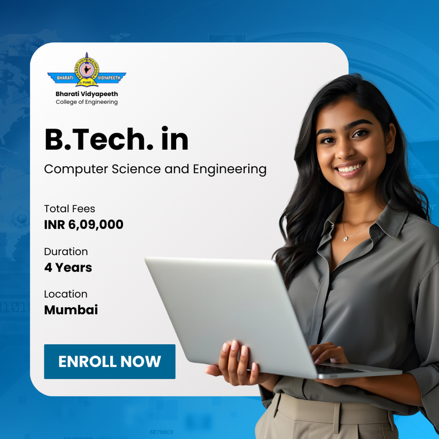 B.Tech. in Computer Science and Engineering at Bharati Vidyapeeth College of Engineering, Mumbai (All Areas)
