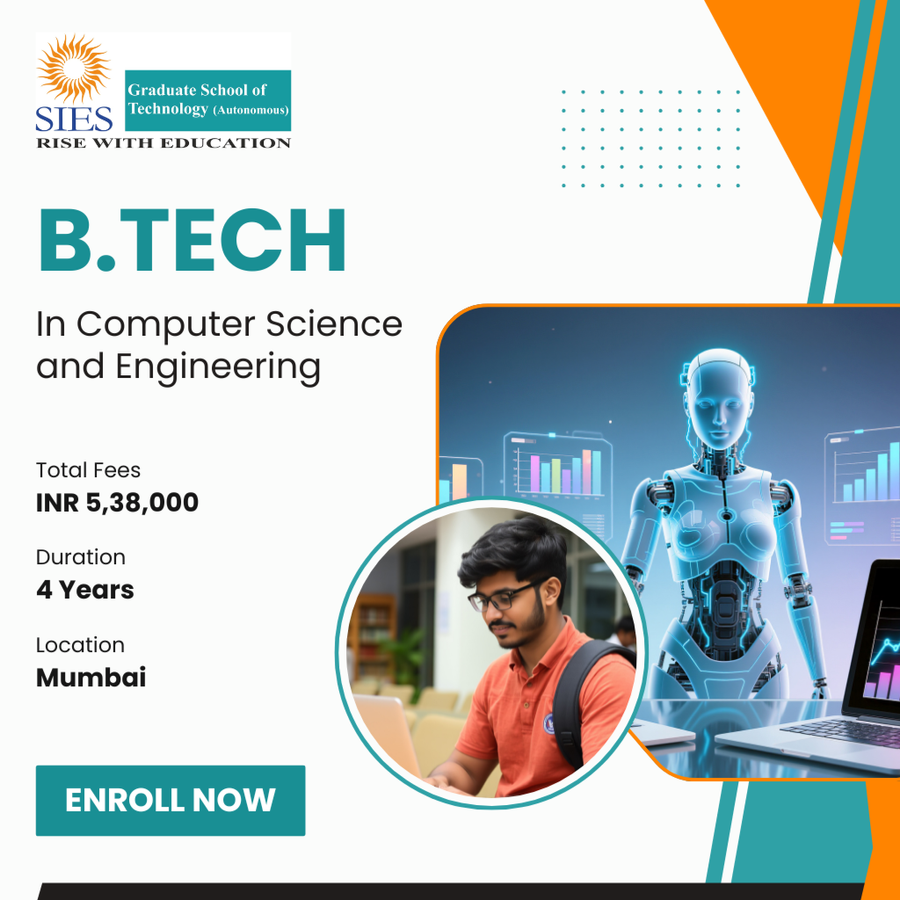 B.Tech. in Computer Science and Engineering at SIES Graduate School of Technology, Mumbai (All Areas)