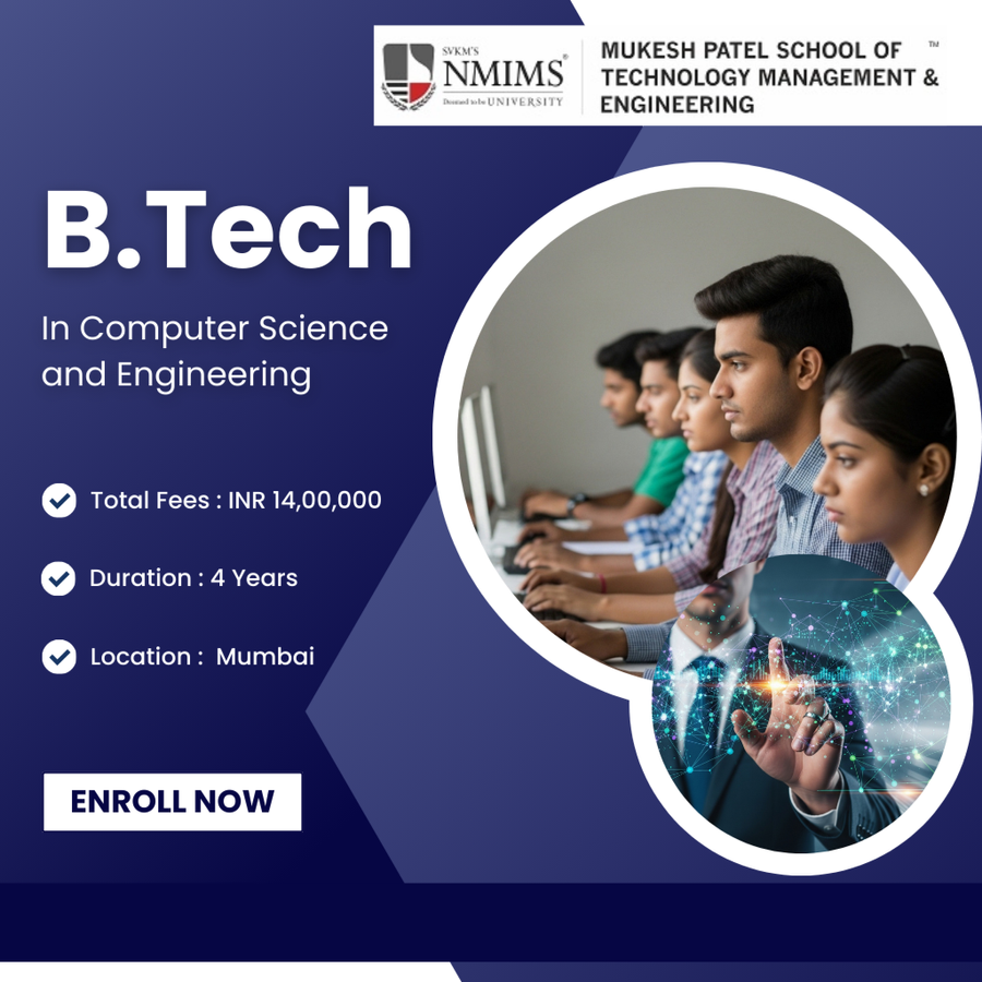 B.Tech. in Computer Science and Engineering at Mukesh Patel School of Technology Management & Engineering, Mumbai (All Areas)