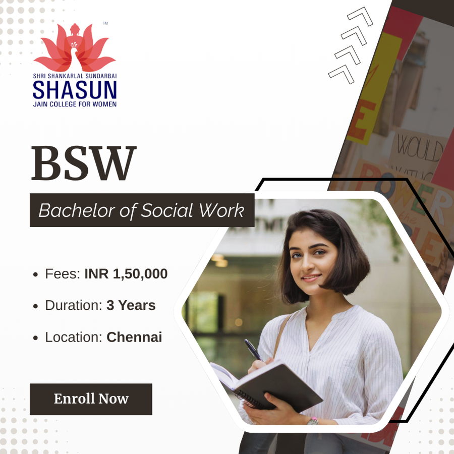 Bachelor of Social Work (BSW) at Shri Shankarlal Sundarbai Shasun Jain College for Women, Chennai
