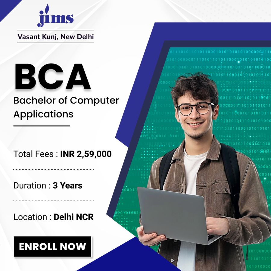 BCA at Jagannath International Management School, Vasant Kunj, New Delhi, Delhi/NCR