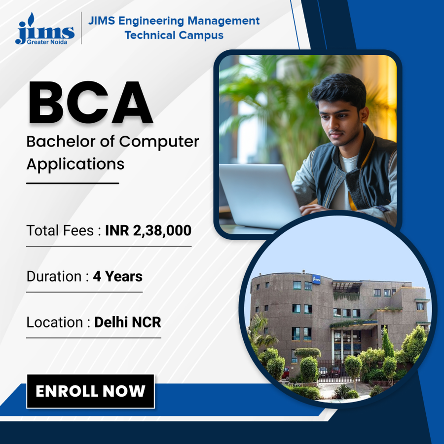 BCA at JIMS Engineering Management Technical Campus, Delhi/NCR