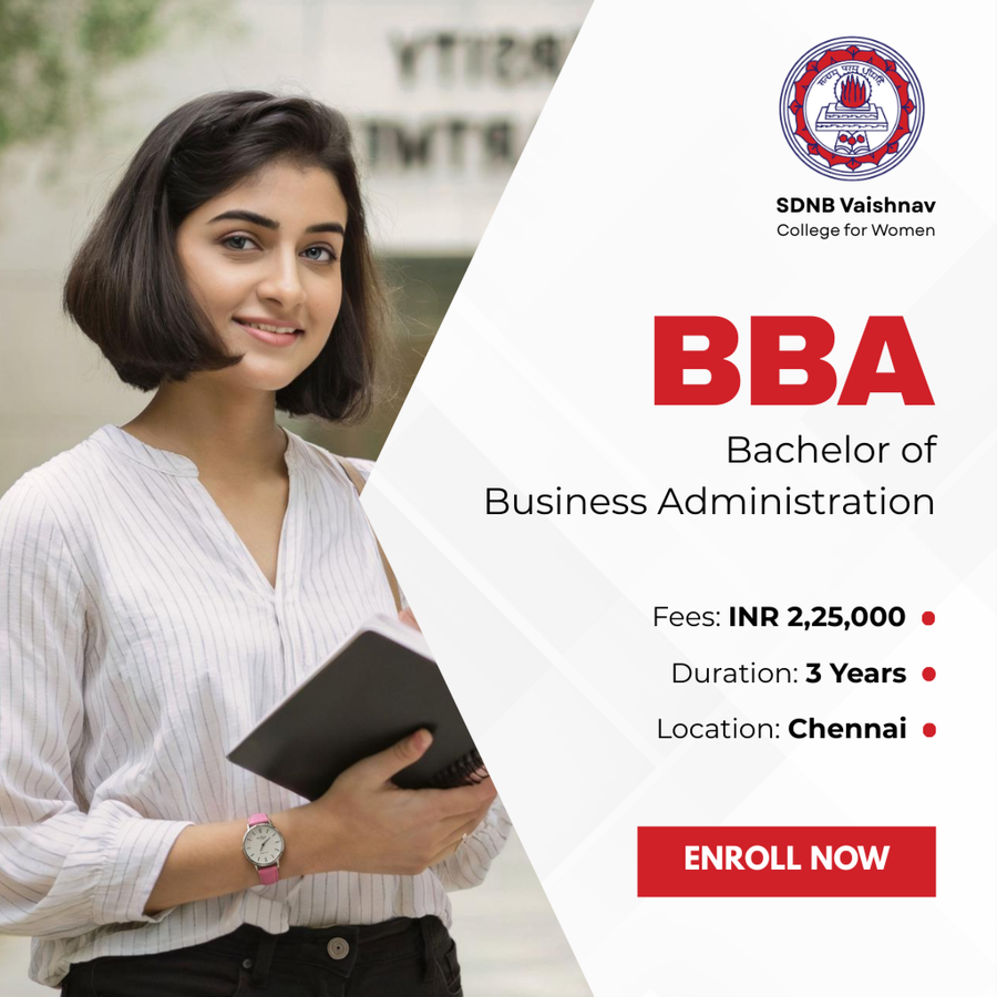 Bachelor of Business Administration (BBA) at SDNB Vaishnav College for Women, Chennai
