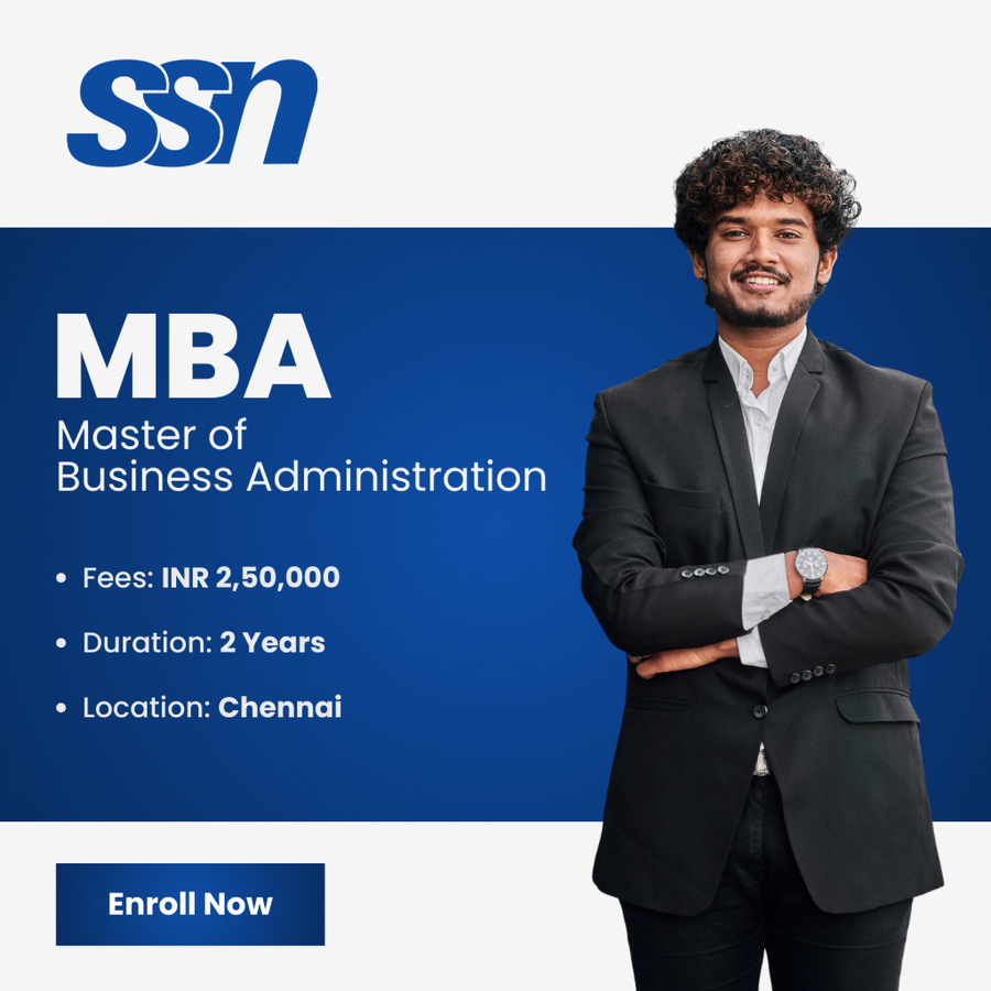 MBA at SSN College of Engineering Chennai, Chennai