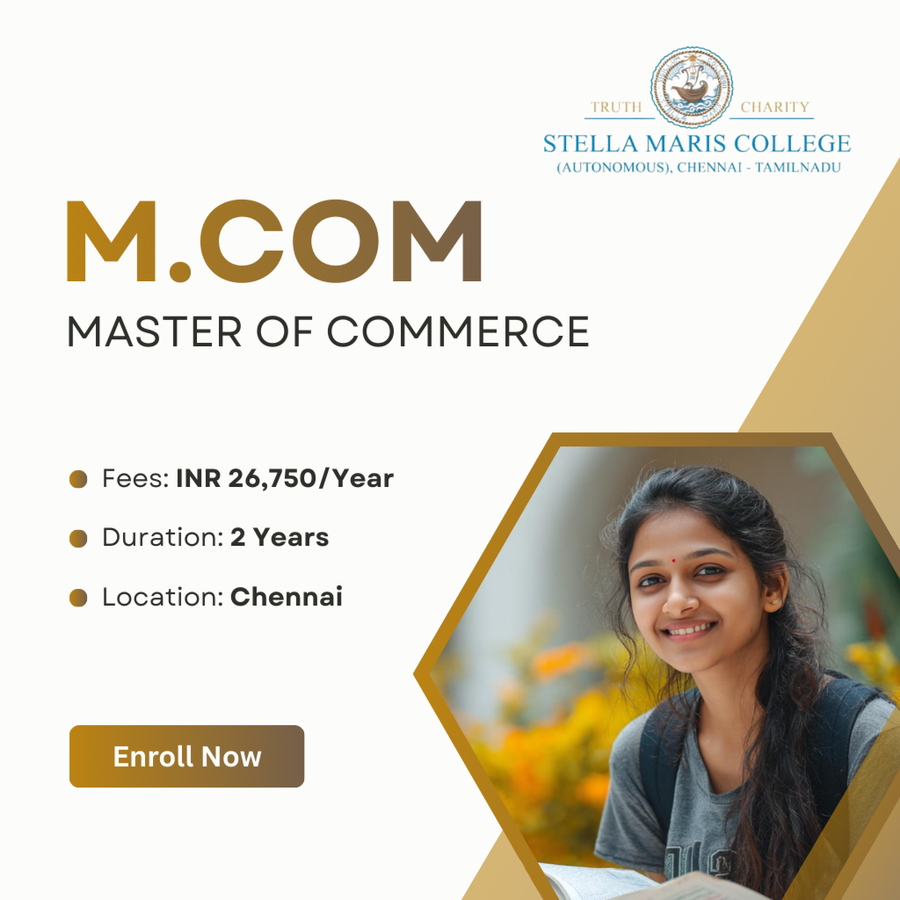M.Com at Stella Maris College, Chennai