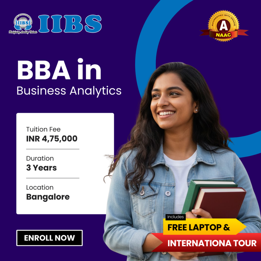 BBA in Business Analytics at International Institute of Business Studies (IIBS), Bengaluru/Bangalore