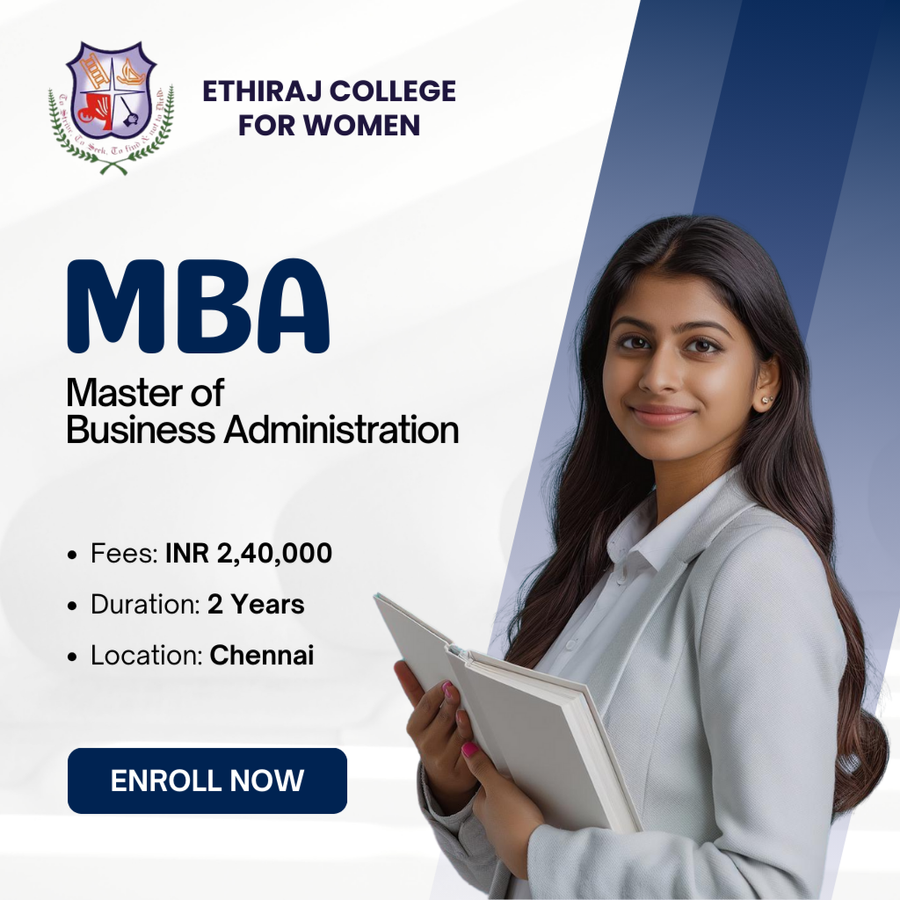 Master of Business Administration (MBA) at Ethiraj College for Women, Chennai