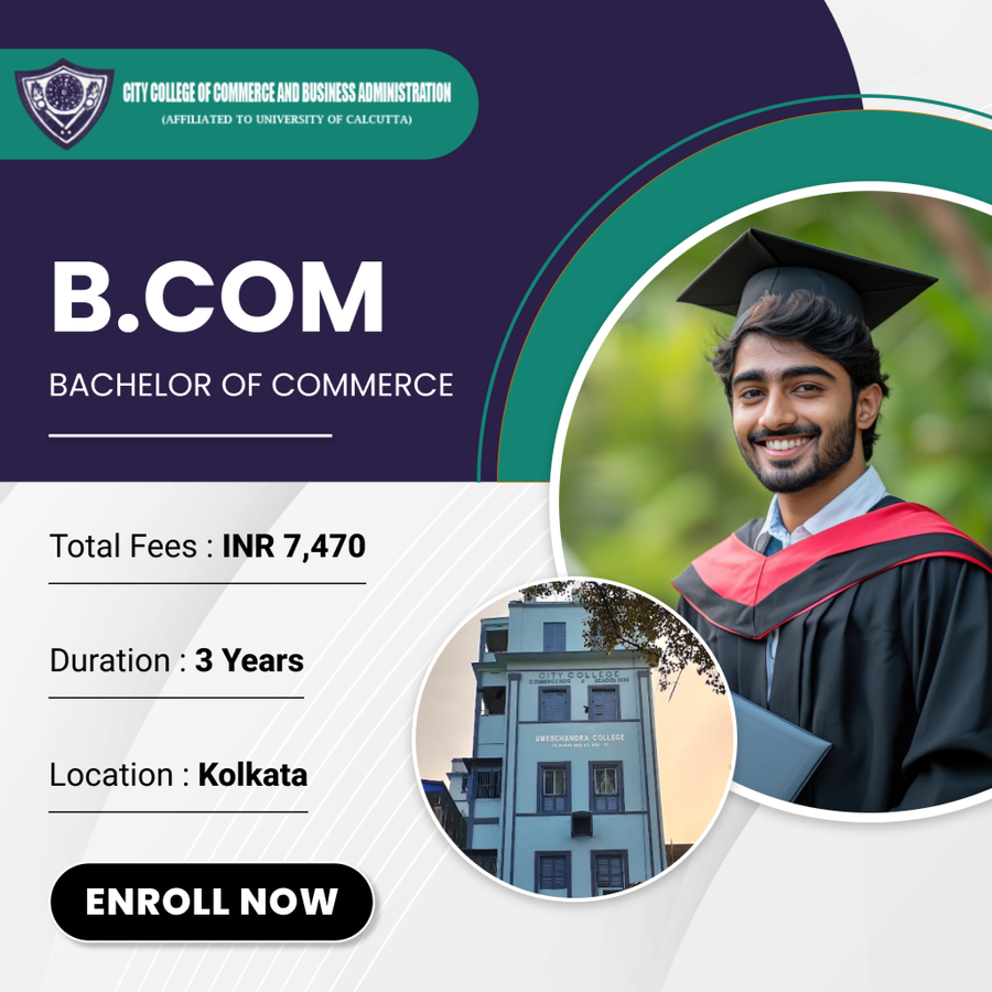 B.Com at City College of Commerce and Business Administration, Kolkata